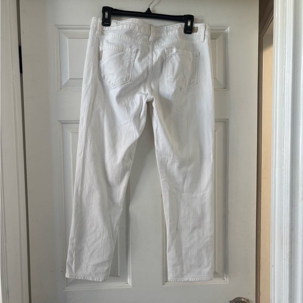 Paige White Cropped Jeans